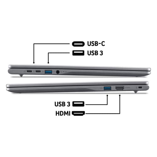 Acer Chromebook Plus 516 CB516-1H - 16", WUXGA (1920x1200), i3-1315U CPU, 8GB, 128GB UFS, ChromeOS slide 11