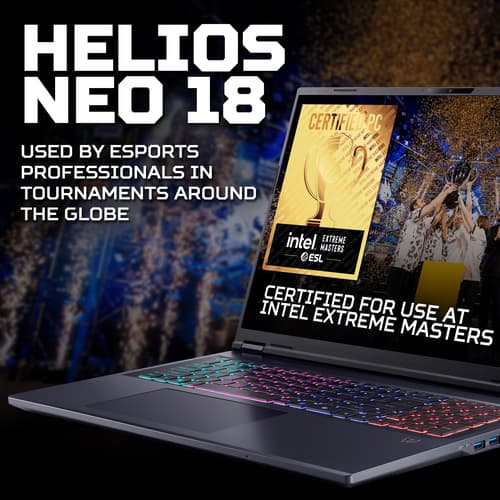 Predator Helios Neo 18 AI (PHN18-72) Intel Ultra 9, 32GB, 2TB SSD, RTX5070Ti, 18" WQXGA, Windows 11 Gaming Notebook slide 3