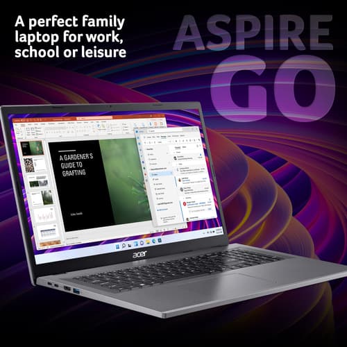 Acer Aspire Go 17 AG17-31P - 17.3" Full HD, Intel Core 3 N355, 8GB, 128GB UFS, Windows 11 Notebook slide 2