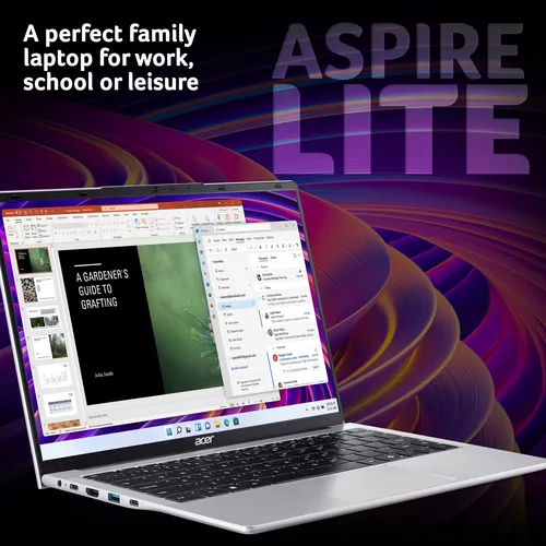 Acer Aspire Lite AL14-32P - 14" WUXGA, Intel Core 3 N355, 8GB, 256GB SSD, Windows 11 Notebook slide 2