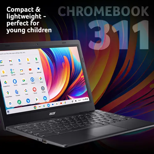 Acer Chromebook 311 (CBOA311-1H) - Intel Celeron, 4GB, 64GB, 11.6" HD display, Chrome OS slide 2