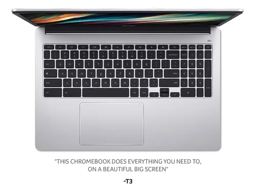 Acer Chromebook 315 CB315-4H Traditional Laptop - Intel Celeron N4500, 4GB, 128GB eMMC, Integrated Graphics, 15.6" FHD, Chrome OS, Silver slide 3