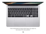Acer Chromebook 315 CB315-4H Traditional Laptop - Intel Celeron N4500, 4GB, 128GB eMMC, Integrated Graphics, 15.6" FHD, Chrome OS, Silver thumbnail 3