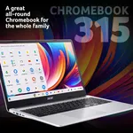 Acer Chromebook 315 CB315-4HT - Intel Celeron N4500, 8GB, 128GB eMMC, 15.6" Full HD Touchscreen, Chrome OS, Silver thumbnail 2