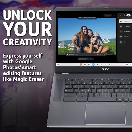 Acer Chromebook Plus 515 (CB515-2H) - Intel Core i5, 8GB, 256GB SSD, 15.6" Full HD display, Chrome OS slide 6