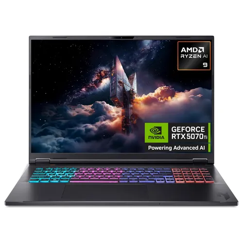 Acer Nitro 18 AI AN18-61 - AMD Ryzen AI 9 365, 32GB, 2TB SSD, NVIDIA GeForce RTX 5070Ti, 18"WQXGA, Windows 11 Gaming Laptop main view