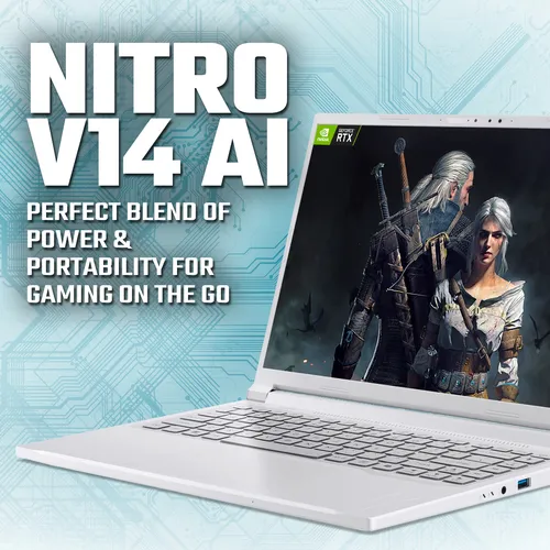 Acer Nitro V 14 AI ANV14-62 - AMD Ryzen AI 7 350, 32GB, 1TB SSD, NVIDIA GeForce RTX 5060, 14.5" WQXGA, Windows 11 Gaming Laptop slide 2