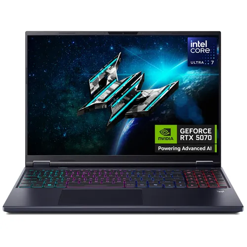 Acer Predator Helios Neo 16 AI PHN16-73 - Intel Core Ultra 7 255HX, 16GB, 1TB SSD, NVIDIA GeForce RTX 5070, 16"WQXGA, Windows 11 Gaming Laptop main view
