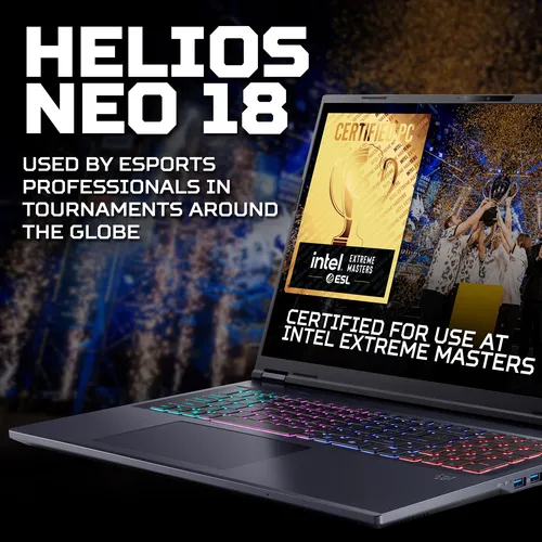 Predator Helios Neo 18 AI (PHN18-72) Intel Ultra 9, 32GB, 2TB SSD, RTX5070Ti, 18" WQXGA, Windows 11 Gaming Notebook slide 3