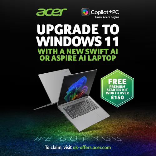 Acer Swift 14 AI Copilot+ PC (SF14-51) - Intel Core Ultra 5 CPU, 16GB, 1TB, 14" 2.8K OLED display, Windows 11 slide 2