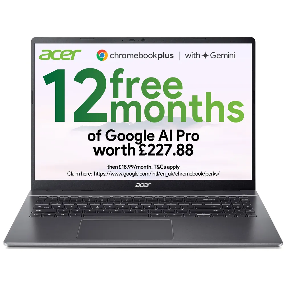Intel Core i3-1315U 8GB RAM 128GB UFS 16" Chrome OS Laptop