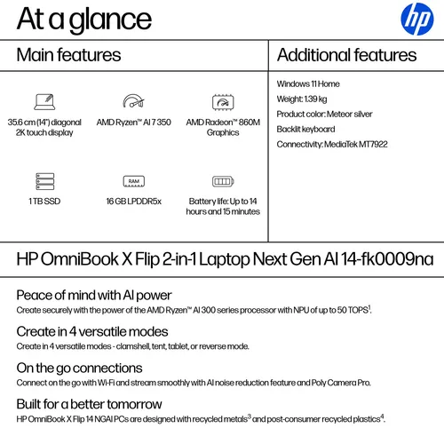 OmniBook X Flip Next Gen AI 14-fk0009na slide 4