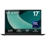 LG gram 17Z90T-G 17" Hybrid AI Laptop - Intel® Core™ Ultra 7 255H, 1TB SSD, 32 GB RAM - Black - [2025] thumbnail 1