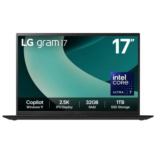 LG gram 17Z90T-G 17" Hybrid AI Laptop - Intel® Core™ Ultra 7 255H, 1TB SSD, 32 GB RAM - Black - [2025] slide 2